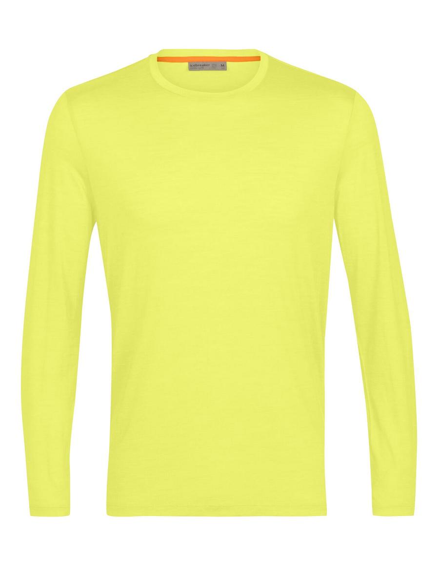 Icebreaker Merino Sphere II T-Shirt Miesten Long Sleeve Keltainen | FI 1229OKIR